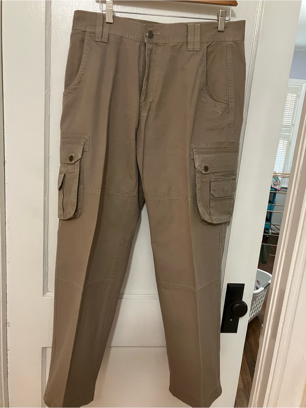 Magellan Outdoors Men's Cargo Pants in Khaki Brown